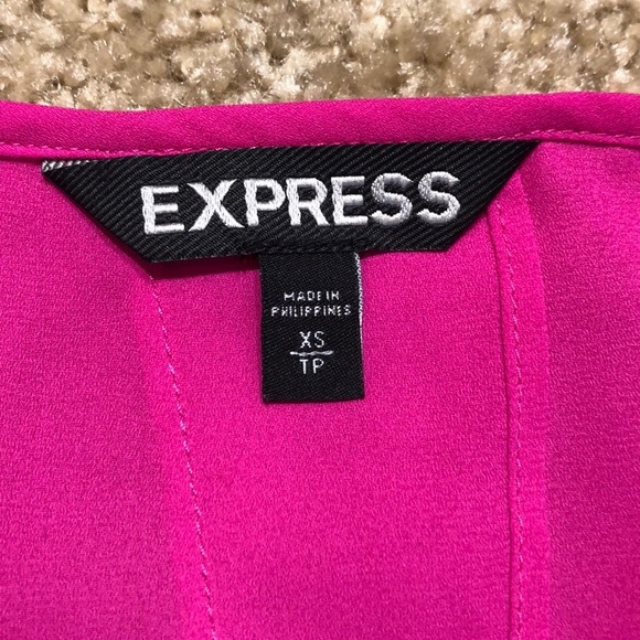 Express Open Back Hot Pink Tank - Picture 3 of 3
